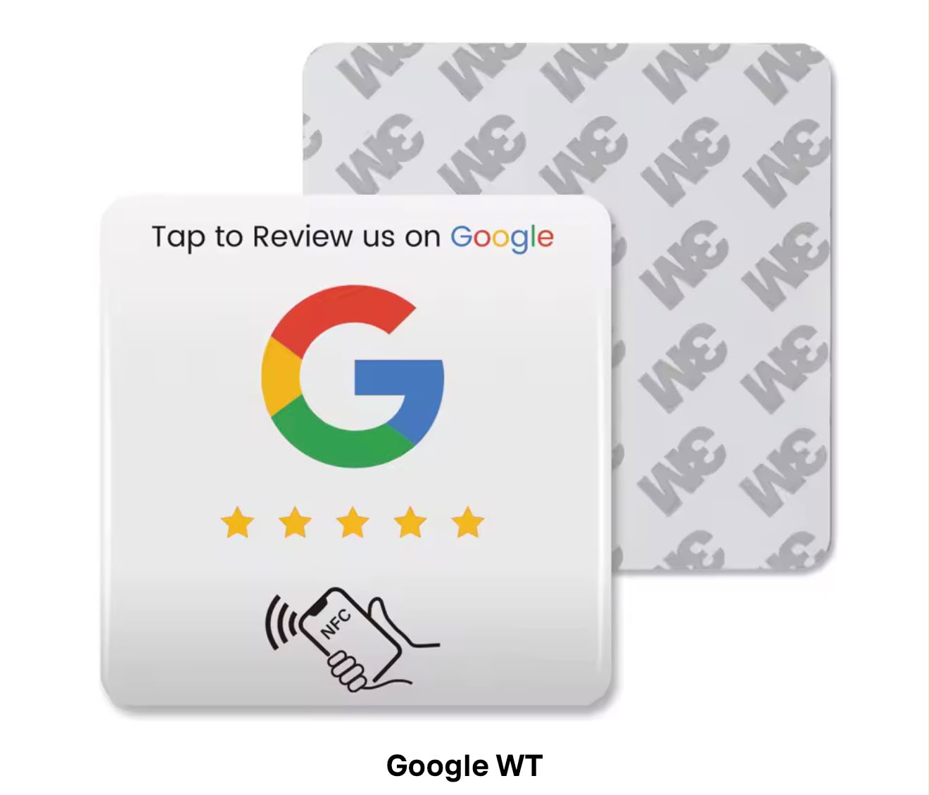 Adesivo Smart NFC "Google Recensioni" - Bianco