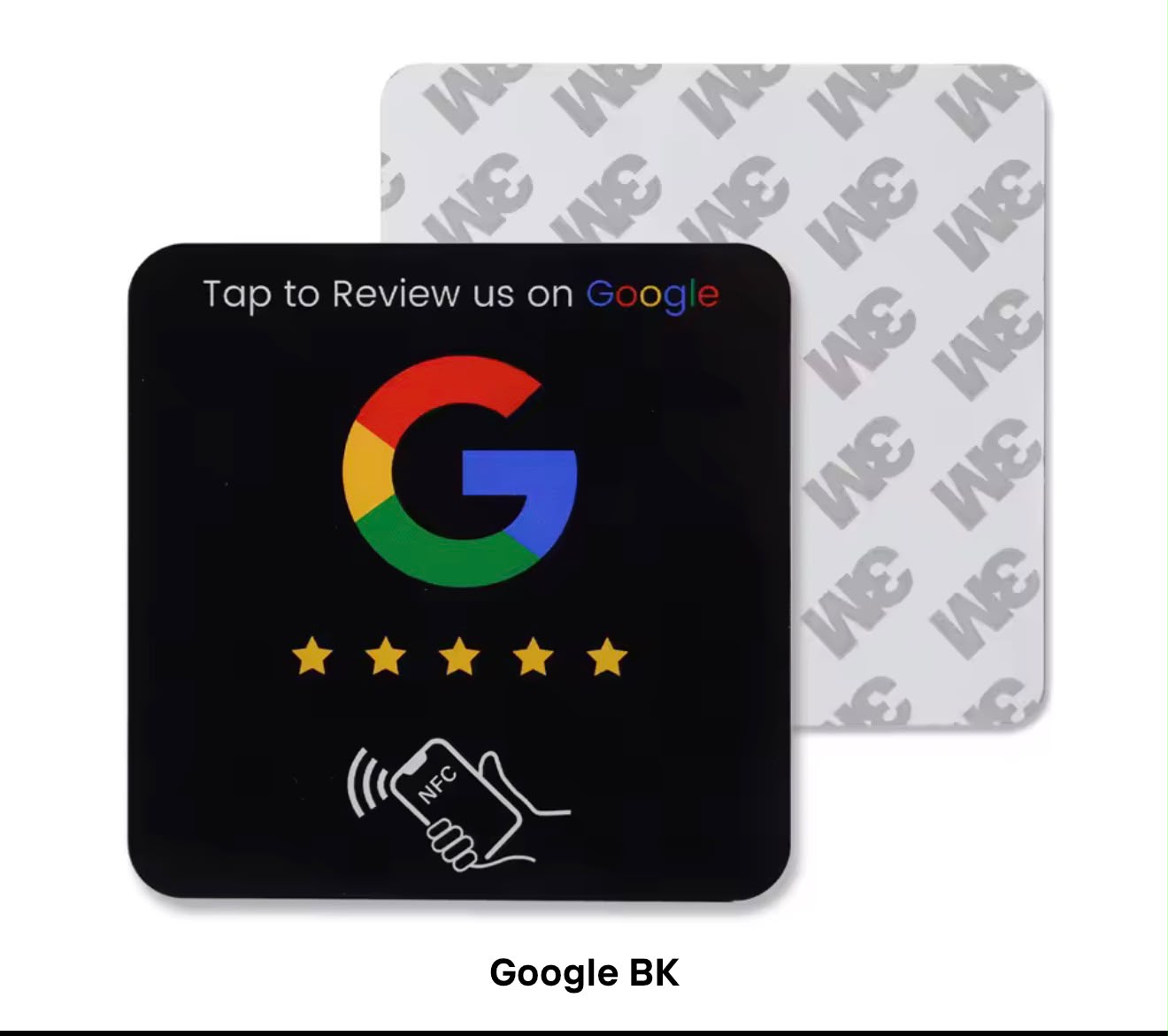 Adesivo Smart NFC "Google Recensioni" - Nero